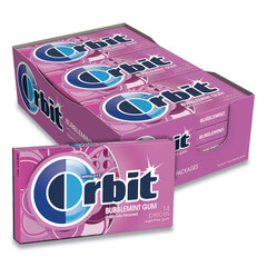 Wrigley's Sugar-Free Chewing Gum, Bubblemint, 12/Box