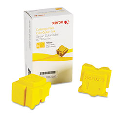 XER108R00928 - Xerox 108R00928 Solid Ink Stick, 4,400 Page Yield, Yellow, 2/Box