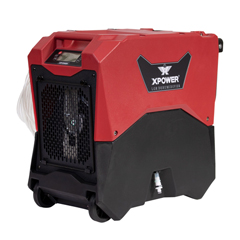 XPOXD-85LH-RED - XPOWER - 145-Pint LGR Commercial Dehumidifier with Automatic Purge Pump, Drainage Hose, Handle and Wheels for Water Damage Restoration, Clean-up Flood, Basement, Mold, Mildew - Red