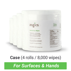 ZOGZ2000-4 - Zogics - Sanitizing Wipes