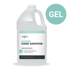 ZOGZHSG128-4 - Zogics - 60% Alcohol Gel Hand Sanitizer