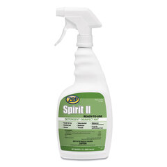 Zep Commercial Spirit II Ready-to-Use Disinfectant, Citrus Scent, 32 oz Spray Bottle, 12/Carton