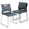 Alera Alera® Continental Series Plastic Perforated Back Stack Chair ALESC6546