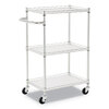 Alera Alera® Three-Shelf Wire Cart with Liners ALE SW322416SR