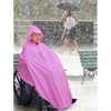 Alpine AdirMed Wheelchair Plastic Rain Ponchos, Pink ADI 960-01-PNK