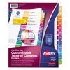 Avery Avery® Customizable Table of Contents Ready Index® Multicolor Dividers with Printable Section Titles AVE11127