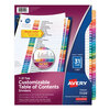 Avery Avery® Ready Index® Contemporary Multicolor Table of Contents Dividers AVE 11129