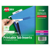 Avery Avery® Laser/Inkjet Inserts For Hanging File Folders AVE 11136