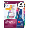 Avery Avery® Ready Index® Contemporary Multicolor Table of Contents Dividers AVE 11197