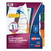 Avery Avery® Ready Index® Translucent Multicolor Table of Contents Dividers AVE11816