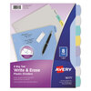 Avery Avery® Translucent Durable Write-On Reference Index Dividers AVE 16171