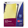Avery Avery® Printed Laminated Tab Dividers with Copper Reinforced Holes AVE 24280