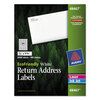 Avery EcoFriendly Laser/Inkjet Easy Peel Return Address Labels AVE 48467