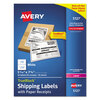 Avery Avery® Shipping Labels with Paper Receipt AVE5127
