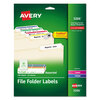 Avery Avery® Permanent TrueBlock® File Folder Labels with Sure Feed® Technology AVE5266