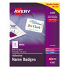 Avery Avery® Removable Adhesive Name Badges AVE 5395