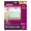 Avery Avery® Matte Clear Easy Peel® Mailing Labels with Sure Feed® Technology AVE5667