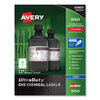 Avery UltraDuty™ GHS Labels for Hazardous Materials and Workplace Safety AVE 60525