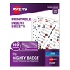 Avery Avery® The Mighty Badge® Name Badge Inserts AVE 71209