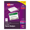 Avery Avery® Pin Style Name Badges AVE 74540