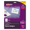 Avery Avery® Removable Adhesive Name Badges AVE 8395
