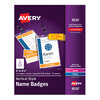 Avery Avery® Name Badge Holder Kits with Inserts AVE 8520