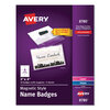 Avery Avery® Magnetic Style Name Badge Kit AVE 8780