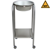 Blickman Industries MRI Safe Single Basin Solution Stand with Shelf BLI0717807066