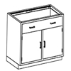 Blickman Industries Base Cabinet BLI2013235001