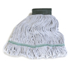 Carlisle Premium Medium Natural Yarn Mop Heads with Green Band CFS369418B00CS