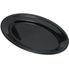 Carlisle Dallas Ware® Melamine Oval Platter Tray 9.25" x 6.25" - Black CFS 4356303CS