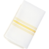 Carlisle SoftWeave Bistro Striped Napkin 18" x 22" - Yellow CFS 53771822NH004CS