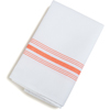 Carlisle SoftWeave Bistro Striped Napkin 18" x 22" - Orange CFS 53771822NH414CS