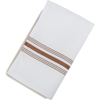 Carlisle SoftWeave Bistro Striped Napkin 18" x 22" - Chocolate CFS 53771822NH515CS