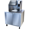 Carlisle Dynex Mobile Hand Washing Station w/Backsplash - Stainless Steel CFS DXPL050114457B