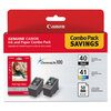 Canon Canon® 0615B009 Ink Cartridge and Glossy Photo Paper Combo Pack CNM 0615B009