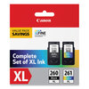 Canon Canon&reg; PG-260 XL/CLI-261 XL Ink Value Pack CNM3706C005