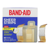 Systagenix Band-Aid Sheer Strip Adhesive Bandage, Assorted 80 Count, BX/1 CRD53117134BX