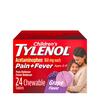 Systagenix Children's TYLENOL Pain Reliever / Fever Reducer Chewable Tablets, Grape Flavor, 24 ct, EA/1 CRD53305182600EA