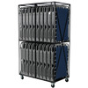 Blantex  Cart for easy storage and movement with 3 Full Steel Shelf Cart with 20 XB-1 Cots BLACRT-XB1