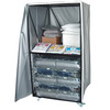 Blantex  Cart for easy storage and movement with 3 Full Steel Shelf Cart with 10 XH-3IV Special Needs Beds BLACRT-XH3