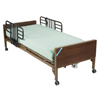 Drive Medical Delta Ultra Light Semi Electric Hospital Bed with Half Rails and Innerspring Mattress 15030BV-PKG-1