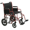 Drive Medical Bariatric Heavy Duty Transport Wheelchair with Swing Away Footrest, 20