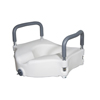 Drive Medical Elevated Raised Toilet Seat with Removable Padded Arms, Standard Seat DRVRTL12027RA