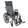Drive Medical Silver Sport Reclining Wheelchair with Elevating Leg Rests, Detachable Desk Arms, 16 Seat SSP16RBDDA