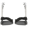 Drive Medical Chrome Swing Away Footrests with Aluminum Footplates, 1 Pair STDSF-TF