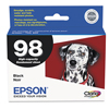 Epson Epson T098120 (98) Claria High-Yield Ink, 450 Page-Yield, Black EPS T098120