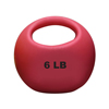 Fabrication Enterprises CanDo® One Handle Medicine Ball - 6 lb. - Red FNT 10-3292