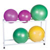 Fabrication Enterprises Inflatable Exercise Ball - Accessory - PVC Stationary Floor Rack, 62 x 20 x 42, 2 Shelf FNT 30-1833