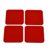 Fabrication Enterprises Dycem® Non-Slip Square Coasters, Set of 4, Red FNT50-1670R